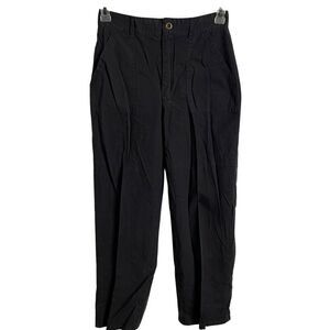 Bulldog Juniors Cotton Ripstop Cargo Pant 9 Black Straight Leg Patch Pockets